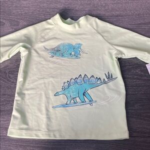 Carter's Mint Green Dinosaur Short Sleeve Rashguard